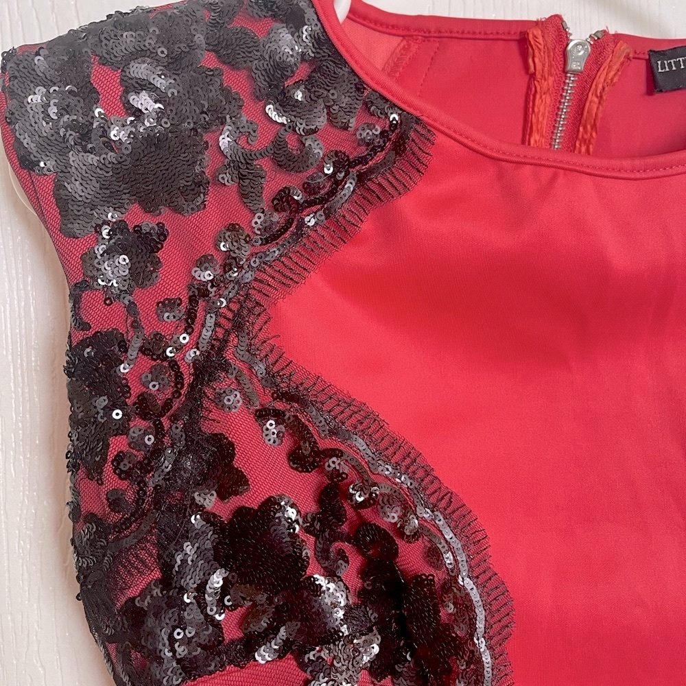 Red Mid Length Dress